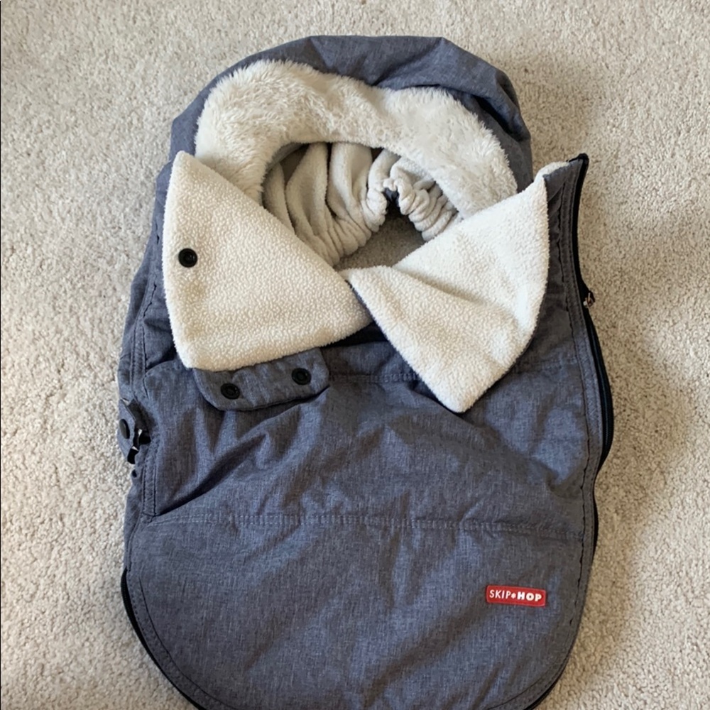 Skip Hop Grey Baby Infant Car Seat Winter Cover